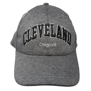 Cleveland Original Strapback Hat Gray One Size Embroidered Robin Ruth